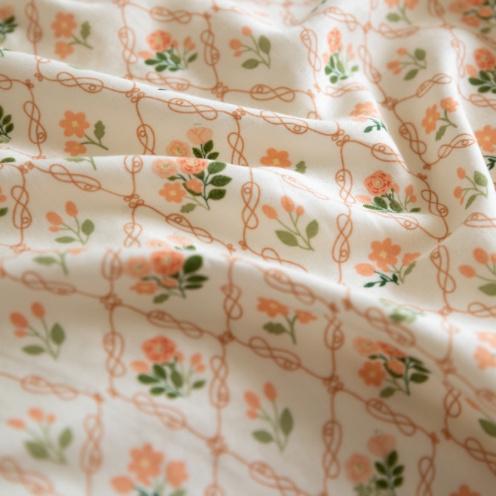 91家纺网 家纺一手货源 找家纺 （总）淑女公社家纺2022新款纯棉双层纱花边款四件套