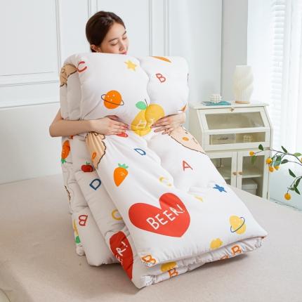 91家纺网 家纺一手货源 找家纺 2024印花暖绒秋冬被春秋被子加厚被芯空调被学生宿舍可爱小熊