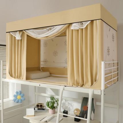 91家纺网 家纺一手货源 找家纺 （总）夏彩新款学生数码铁艺烤漆支架（带风扇杆）遮光一体式蚊帐