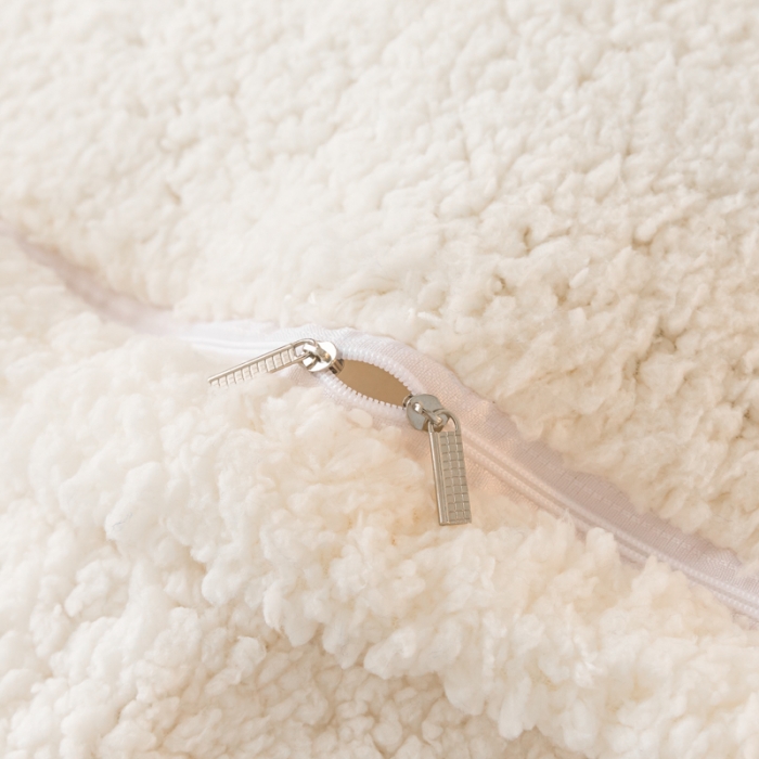 91家纺网 家纺一手货源 找家纺 简爱家纺 2025年韩版花边法莱绒羊羔绒四件套-回忆-玉色