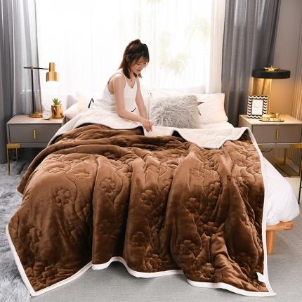 91家纺网 家纺一手货源 找家纺 （总）小牛席业 2022新款加厚款四叶草被毯系列