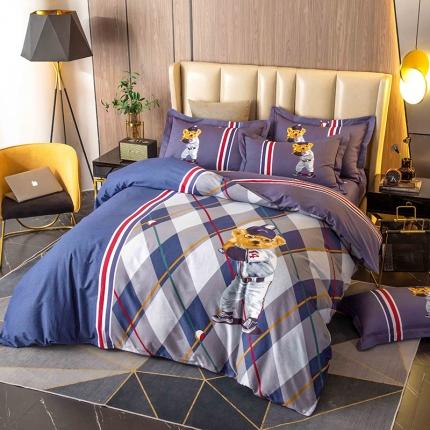 91家纺网 家纺一手货源 找家纺 （总）帅露 2022新款大版印花磨毛四件套