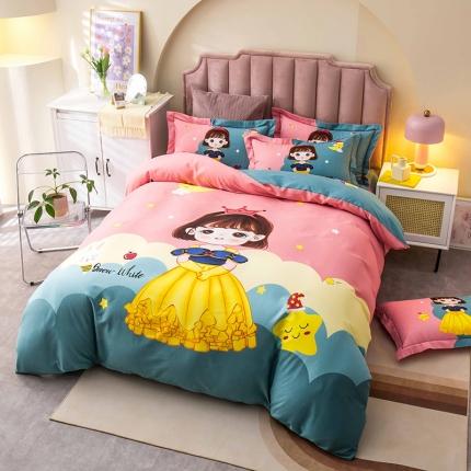 91家纺网 家纺一手货源 找家纺 （总）帅露 2022新款大版印花磨毛四件套