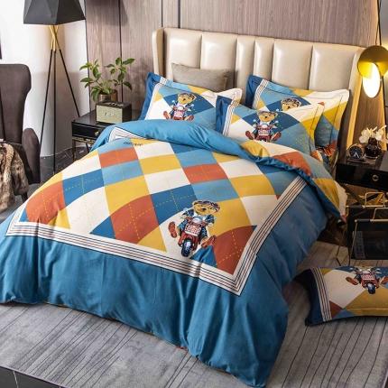 91家纺网 家纺一手货源 找家纺 （总）帅露 2022新款大版印花磨毛四件套