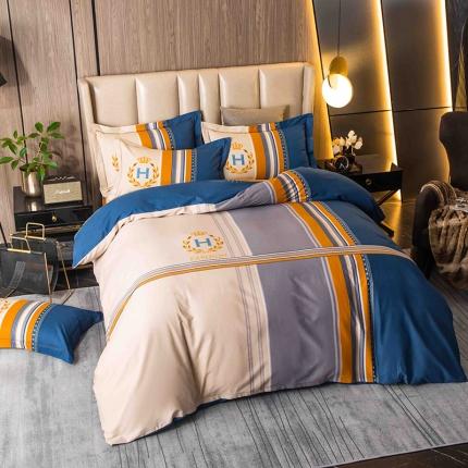 91家纺网 家纺一手货源 找家纺 （总）帅露 2022新款大版印花磨毛四件套