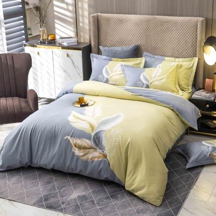 91家纺网 家纺一手货源 找家纺 （总）帅露 2022新款大版印花磨毛四件套