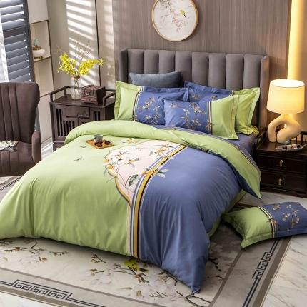 91家纺网 家纺一手货源 找家纺 （总）帅露 2022新款大版印花磨毛四件套