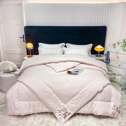 91家纺网 家纺一手货源 找家纺 丽卡家纺 家居馆 2023新款绵豆豆子母被 绵豆豆子母被-粉色