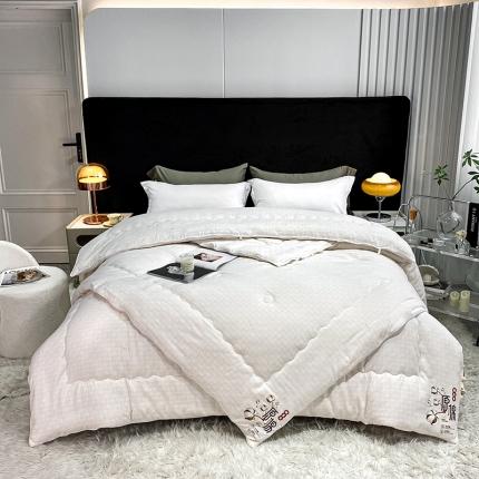 91家纺网 家纺一手货源 找家纺 丽卡家纺 家居馆 2023新款绵豆豆子母被 绵豆豆子母被-灰色