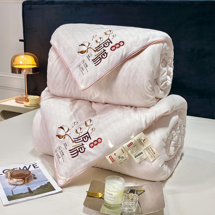 91家纺网 家纺一手货源 找家纺 丽卡家纺 家居馆 2023新款绵豆豆子母被 绵豆豆子母被-粉色