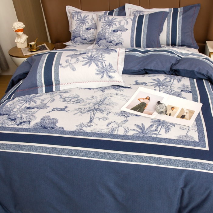 91家纺网 家纺一手货源 找家纺 帅露 2022新款大版印花磨毛四件套 畅想