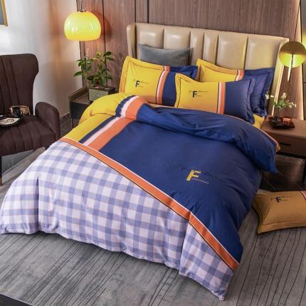 91家纺网 家纺一手货源 找家纺 （总）帅露 2022新款大版印花磨毛四件套