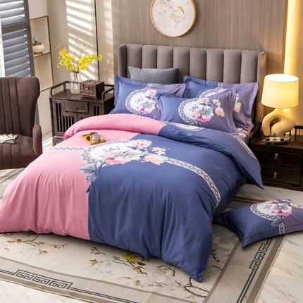 91家纺网 家纺一手货源 找家纺 （总）帅露 2022新款大版印花磨毛四件套