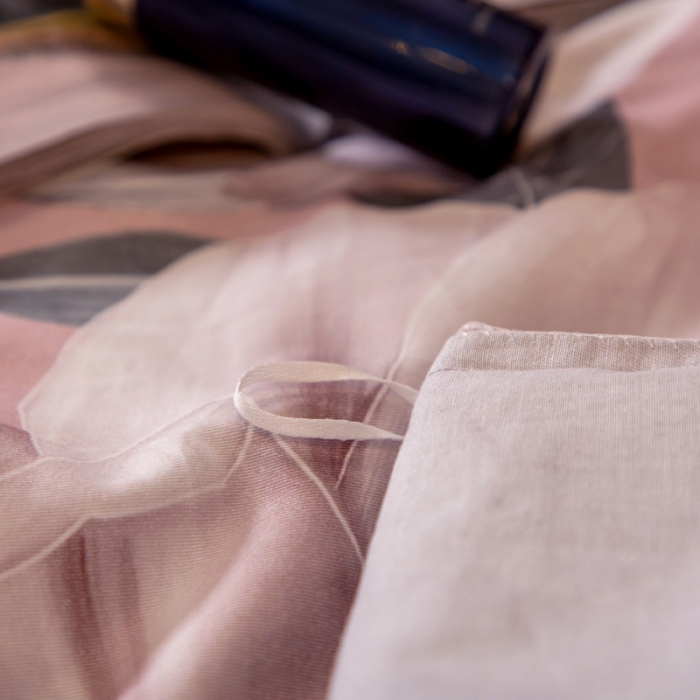 91家纺网 家纺一手货源 找家纺 帅露 2022新款大版印花磨毛四件套 恬爱