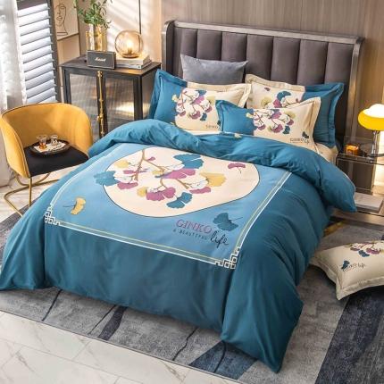 91家纺网 家纺一手货源 找家纺 （总）帅露 2022新款大版印花磨毛四件套