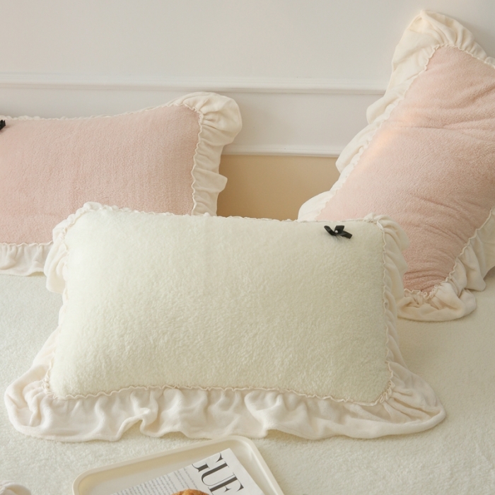 91家纺网 家纺一手货源 找家纺 （总）玛奇朵 2022高克重进口泰迪绒三件套四件套-仙朵系列