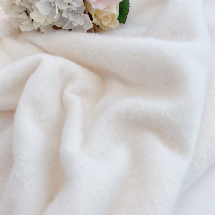 91家纺网 家纺一手货源 找家纺 玛奇朵  2022新款高克重进口泰迪绒三件套四件套-仙朵系列 仙朵-白