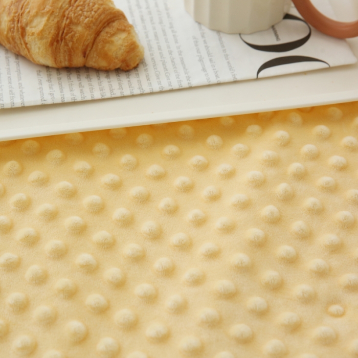 91家纺网 家纺一手货源 找家纺 玛奇朵 2022升级版A类豆豆绒梦露系列四件套 梦露-亮丽黄