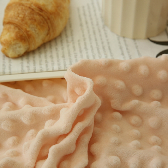 91家纺网 家纺一手货源 找家纺 玛奇朵 2022升级版A类豆豆绒梦露系列四件套 梦露-蜜桃橙