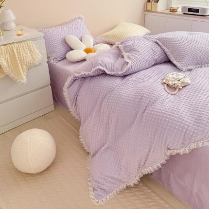 91家纺网 家纺一手货源 找家纺 (总）玛奇朵  2022升级版A类豆豆绒梦露系列四件套