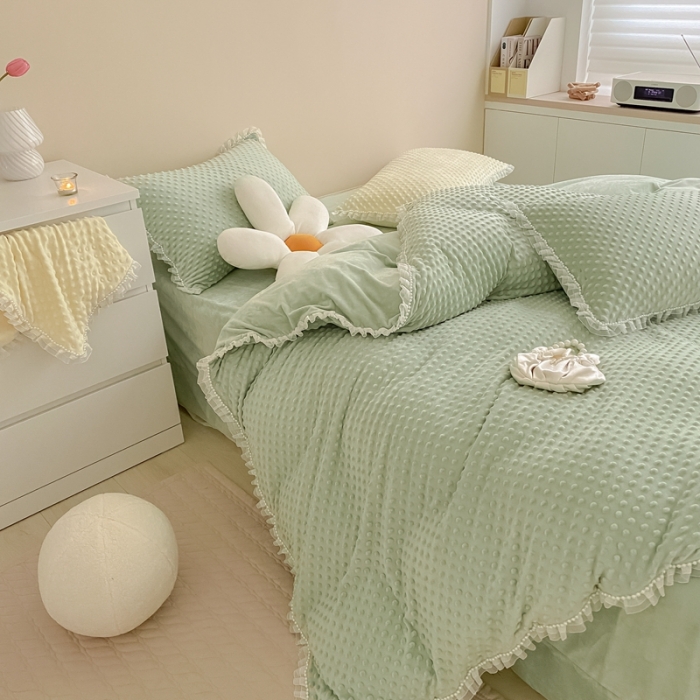 91家纺网 家纺一手货源 找家纺 (总）玛奇朵  2022升级版A类豆豆绒梦露系列四件套