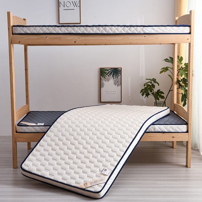 91家纺网 家纺一手货源 找家纺 亿丁点 2023新款四季通用针织乳胶记忆海绵床垫-小床 乳胶白