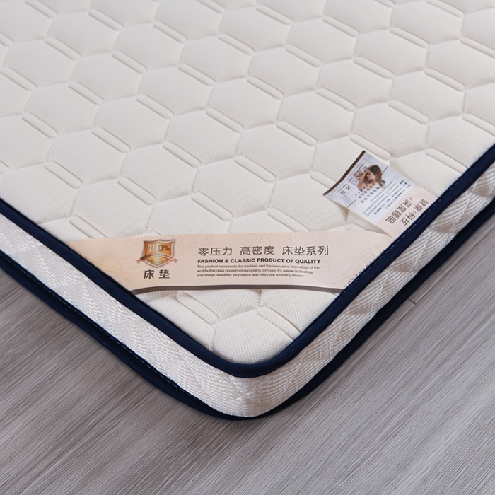 91家纺网 家纺一手货源 找家纺 亿丁点 2023新款四季通用针织乳胶记忆海绵床垫-小床 乳胶白