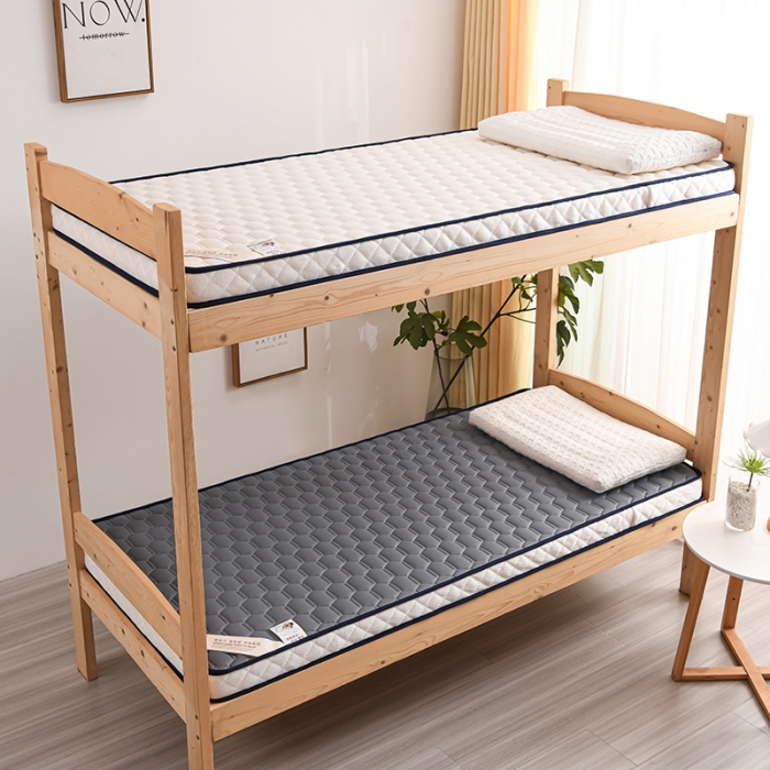 91家纺网 家纺一手货源 找家纺 亿丁点 2023新款四季通用针织乳胶记忆海绵床垫-小床 乳胶灰