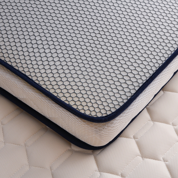 91家纺网 家纺一手货源 找家纺 亿丁点 2023新款四季通用针织乳胶记忆海绵床垫-大床 乳胶白