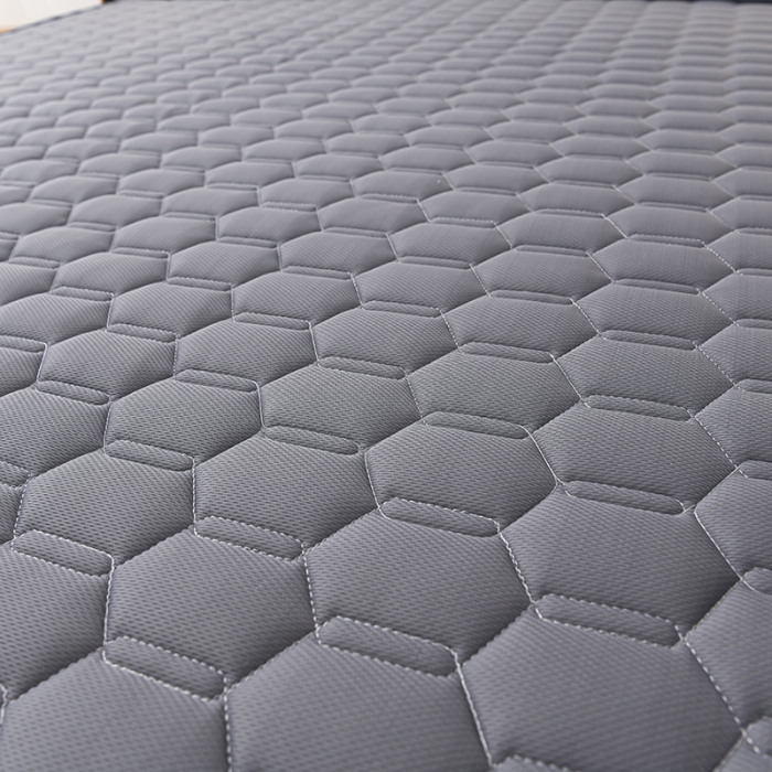 91家纺网 家纺一手货源 找家纺 亿丁点 2023新款四季通用针织乳胶记忆海绵床垫-大床 乳胶灰