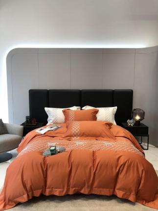 太古汇 2022新款 A类全棉“罗马”系列四件套 罗马-橙