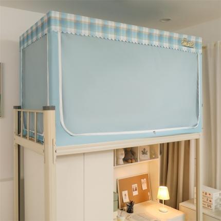 91家纺网 家纺一手货源 找家纺 （总）卓尔居 2025新款纯色系学生蚊帐学生强遮光床帘蚊帐