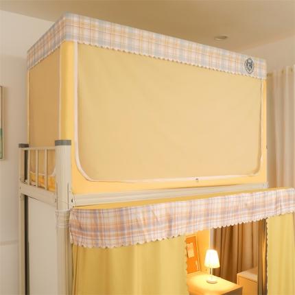 91家纺网 家纺一手货源 找家纺 （总）卓尔居 2025新款纯色系学生蚊帐学生强遮光床帘蚊帐