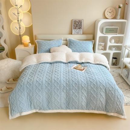 91家纺网 家纺一手货源 找家纺 （总）兄弟坊 2025塔芙绒毛毯被/四件套