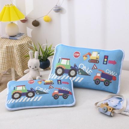 91家纺网 家纺一手货源 找家纺 （总）吉咪兔 2022新款大版卡通冰丝凉席枕套