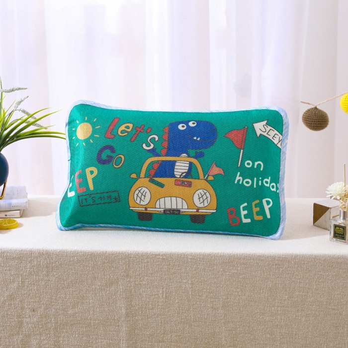 91家纺网 家纺一手货源 找家纺 吉咪兔 2022新款大版卡通冰丝凉席枕套 假日恐龙