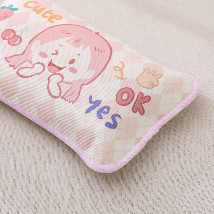 91家纺网 家纺一手货源 找家纺 吉咪兔 2022新款大版卡通冰丝凉席枕套 可爱女孩