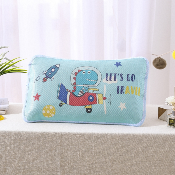 91家纺网 家纺一手货源 找家纺 吉咪兔 2022新款大版卡通冰丝凉席枕套 恐龙飞船