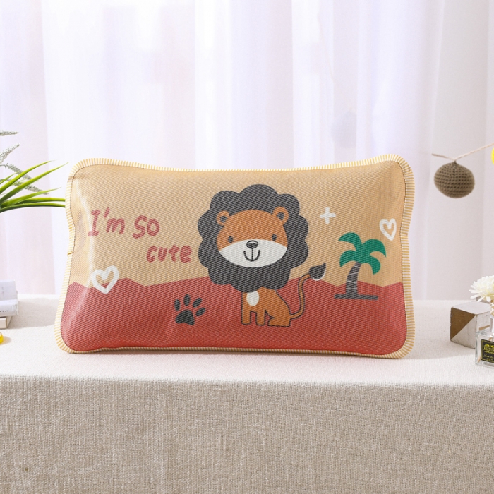 91家纺网 家纺一手货源 找家纺 吉咪兔 2022新款大版卡通冰丝凉席枕套 狮子王