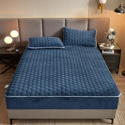 91家纺网 家纺一手货源 找家纺 （总）柔品 2025新款牛奶绒夹棉床笠