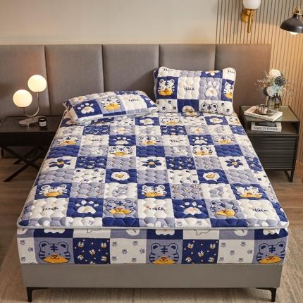 91家纺网 家纺一手货源 找家纺 （总）柔品 2025新款牛奶绒夹棉床笠