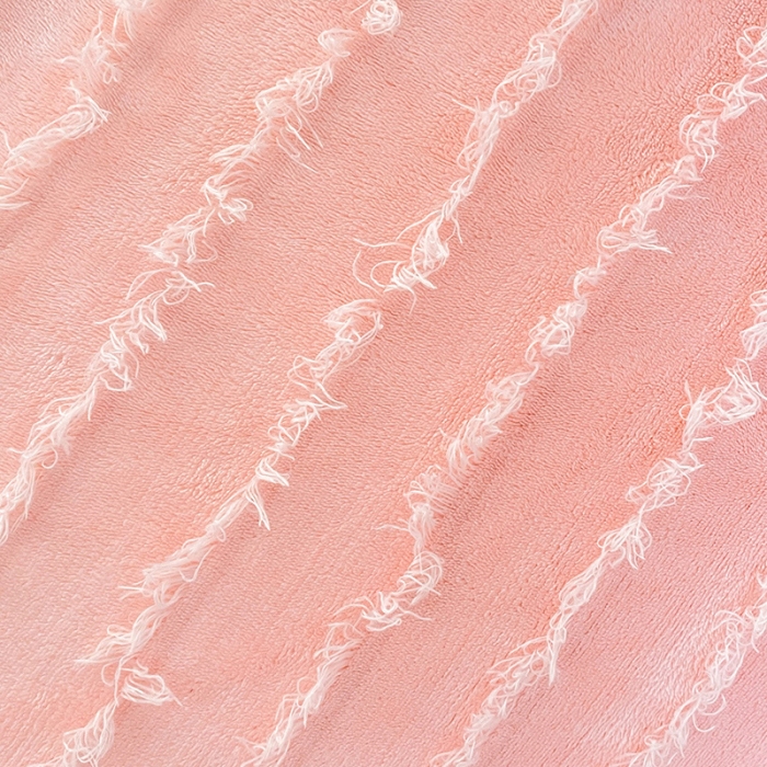 91家纺网 家纺一手货源 找家纺 欧冠家纺 2022新款 高端牛奶绒提花四件套 蜜桃粉