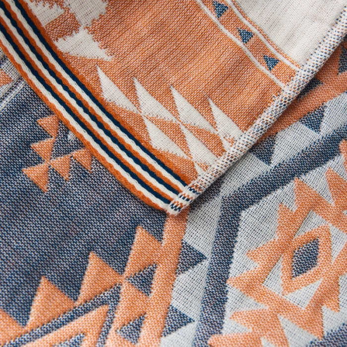 91家纺网 家纺一手货源 找家纺 朴尔  2022年新款波西米亚风全棉四层纱布枕巾一对装 巴洛特