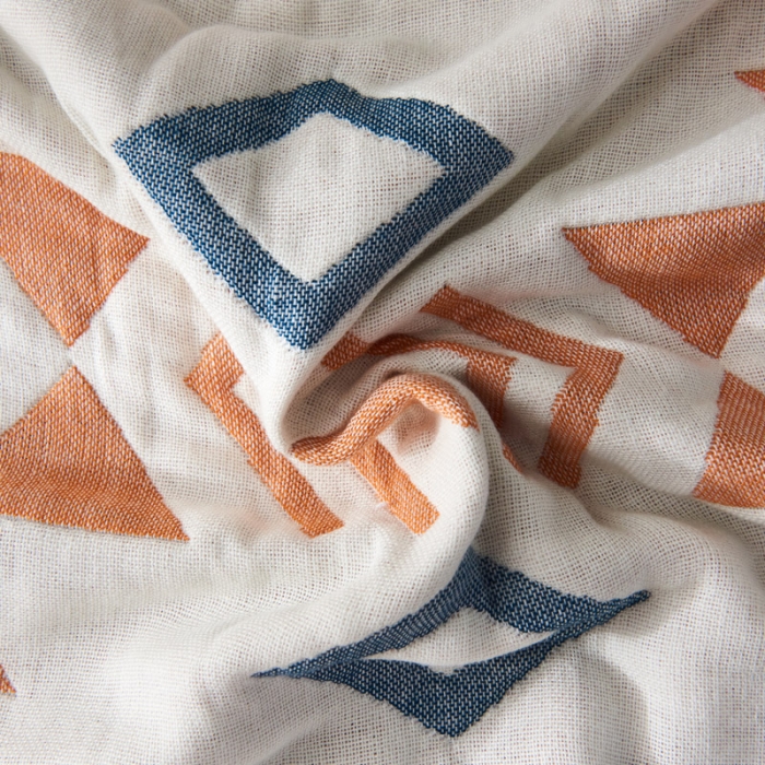 91家纺网 家纺一手货源 找家纺 朴尔  2022年新款波西米亚风全棉四层纱布枕巾一对装 捕梦网