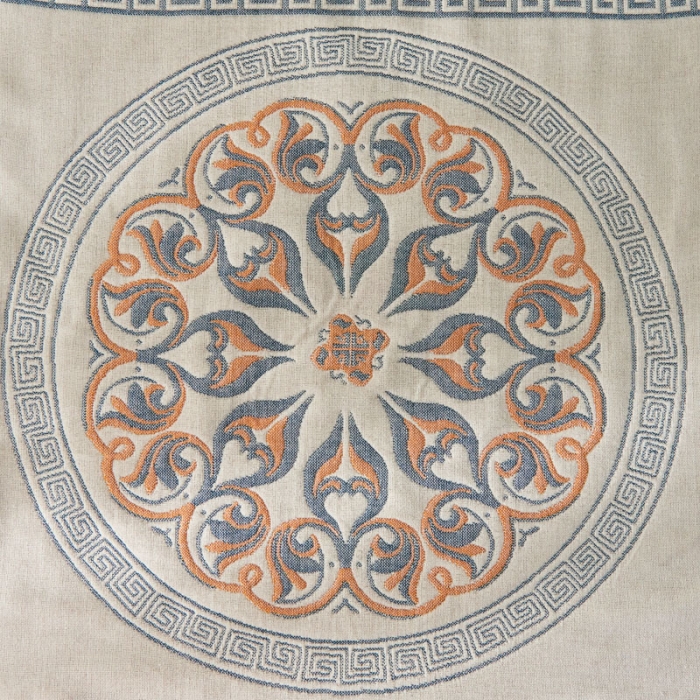 91家纺网 家纺一手货源 找家纺 朴尔  2022年新款波西米亚风全棉四层纱布枕巾一对装 燃烧