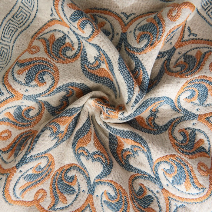 91家纺网 家纺一手货源 找家纺 朴尔  2022年新款波西米亚风全棉四层纱布枕巾一对装 燃烧