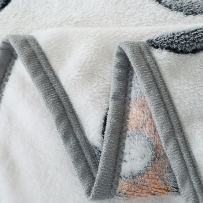 91家纺网 家纺一手货源 找家纺 好艺佳新款240克雪花绒毯法莱绒毯床单加厚毛毯花香四溢