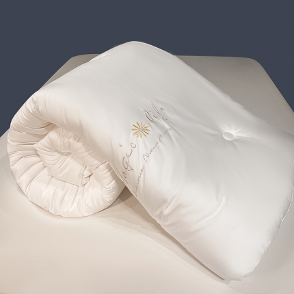 （总）子由 2022新款水洗棉亲肤绣花大豆纤维被【包质检】