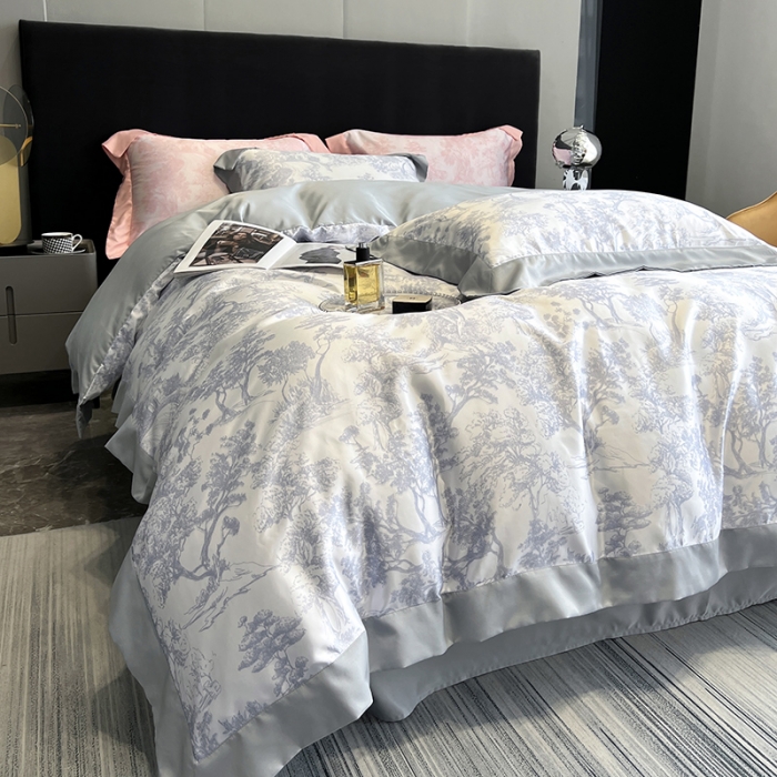 91家纺网 家纺一手货源 找家纺 优悦生活馆 2022新款墨尔本亲肤磨毛四件套 神秘灰