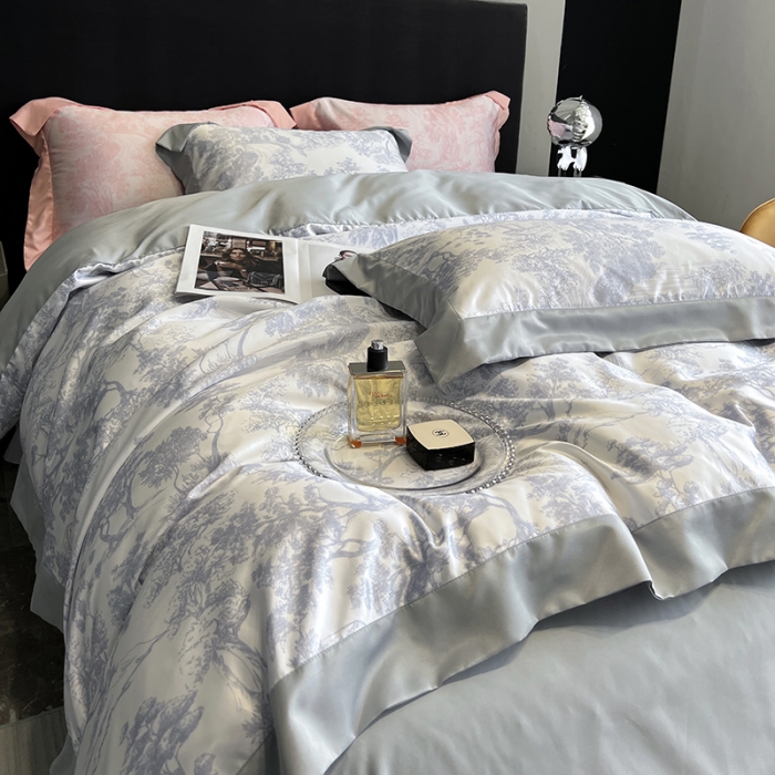 91家纺网 家纺一手货源 找家纺 优悦生活馆 2022新款墨尔本亲肤磨毛四件套 神秘灰